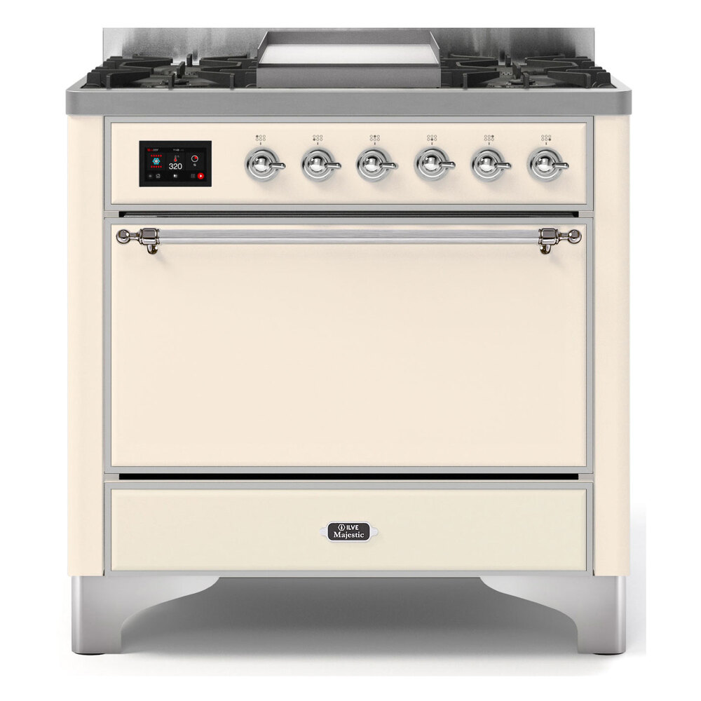 Majestic II Series 36" Dual Fuel Liquid Propane Freestanding Range UM09FDQNS3RALCLP