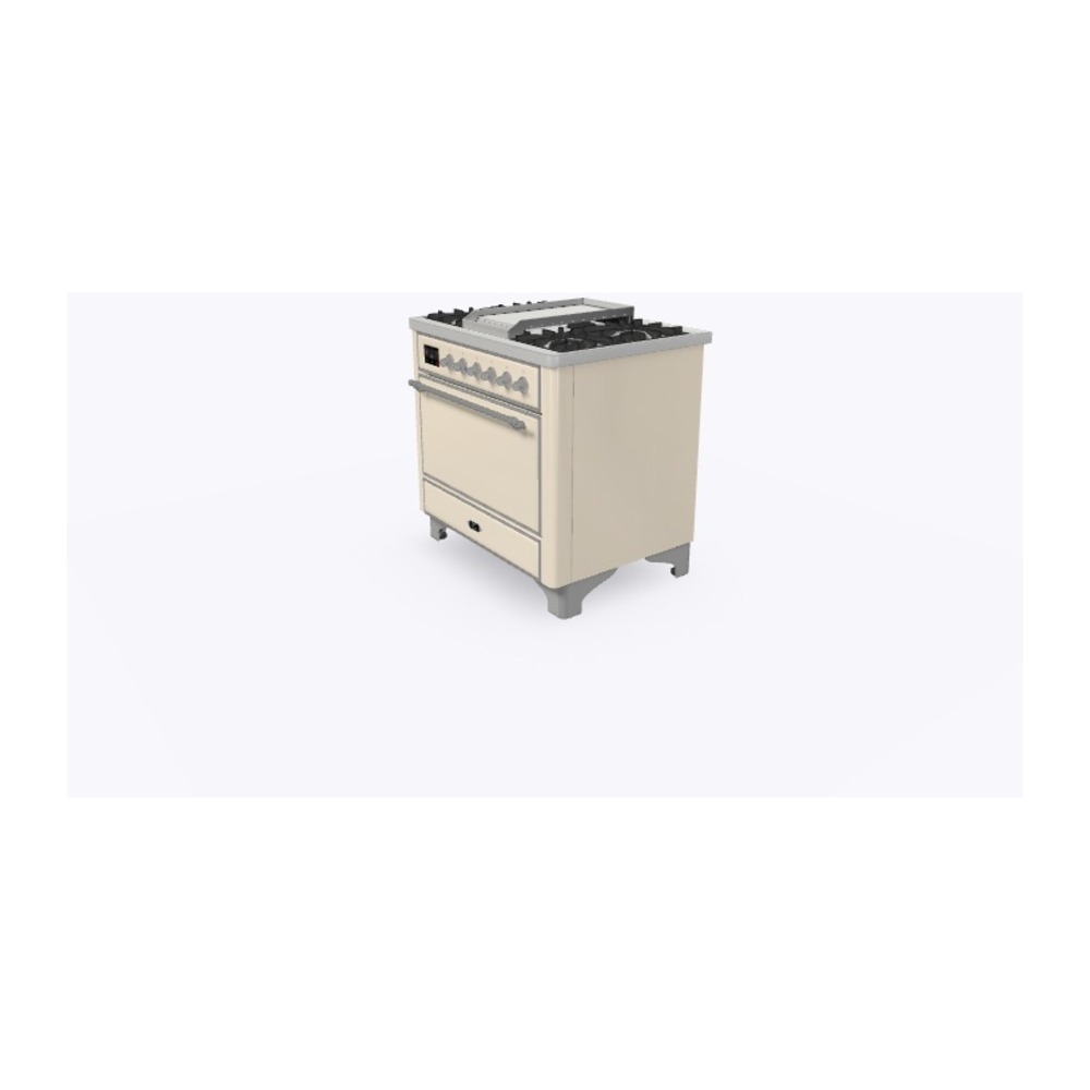 Majestic II Series 36" Dual Fuel Liquid Propane Freestanding Range UM09FDQNS3AWCLP