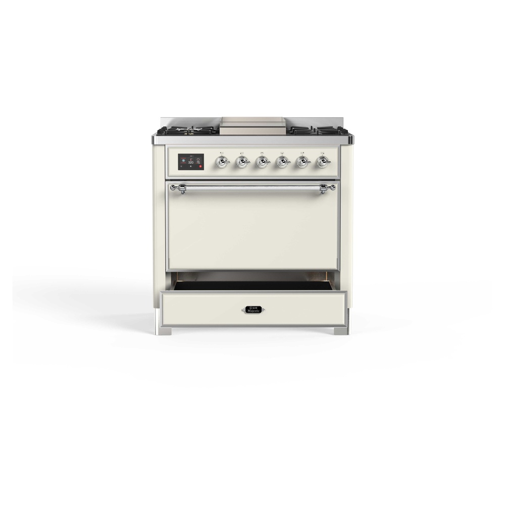 Majestic II Series 36" Dual Fuel Liquid Propane Freestanding Range UM09FDQNS3AWCLP