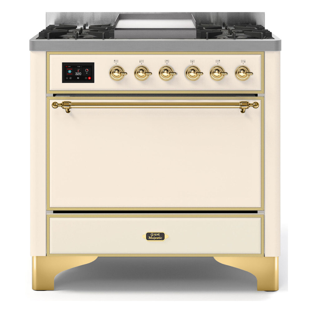 Majestic II Series 36" Dual Fuel Liquid Propane Freestanding Range UM09FDQNS3RALGLP