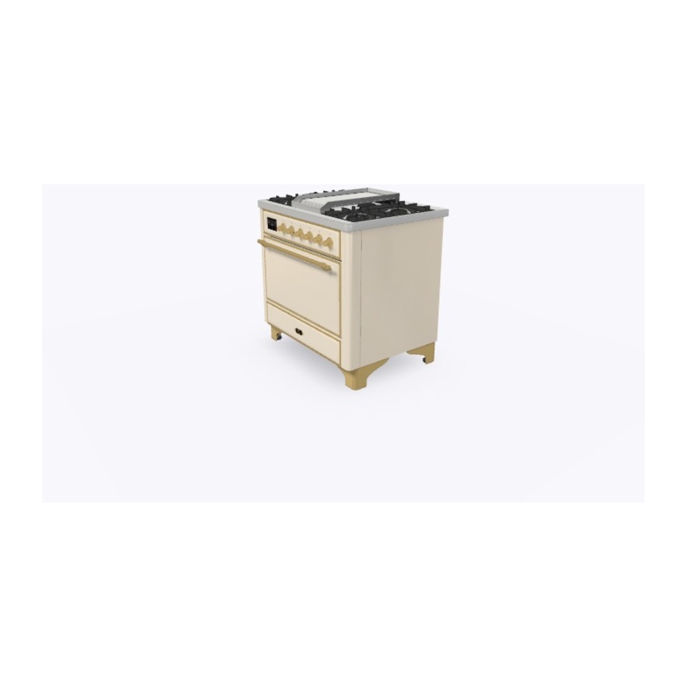 Majestic II Series 36" Dual Fuel Liquid Propane Freestanding Range UM09FDQNS3AWGLP