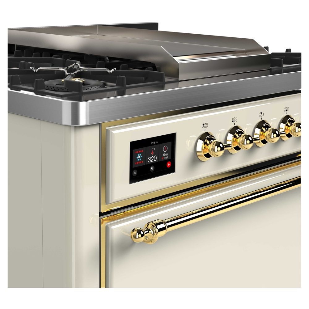 Majestic II Series 36" Dual Fuel Liquid Propane Freestanding Range UM09FDQNS3AWGLP