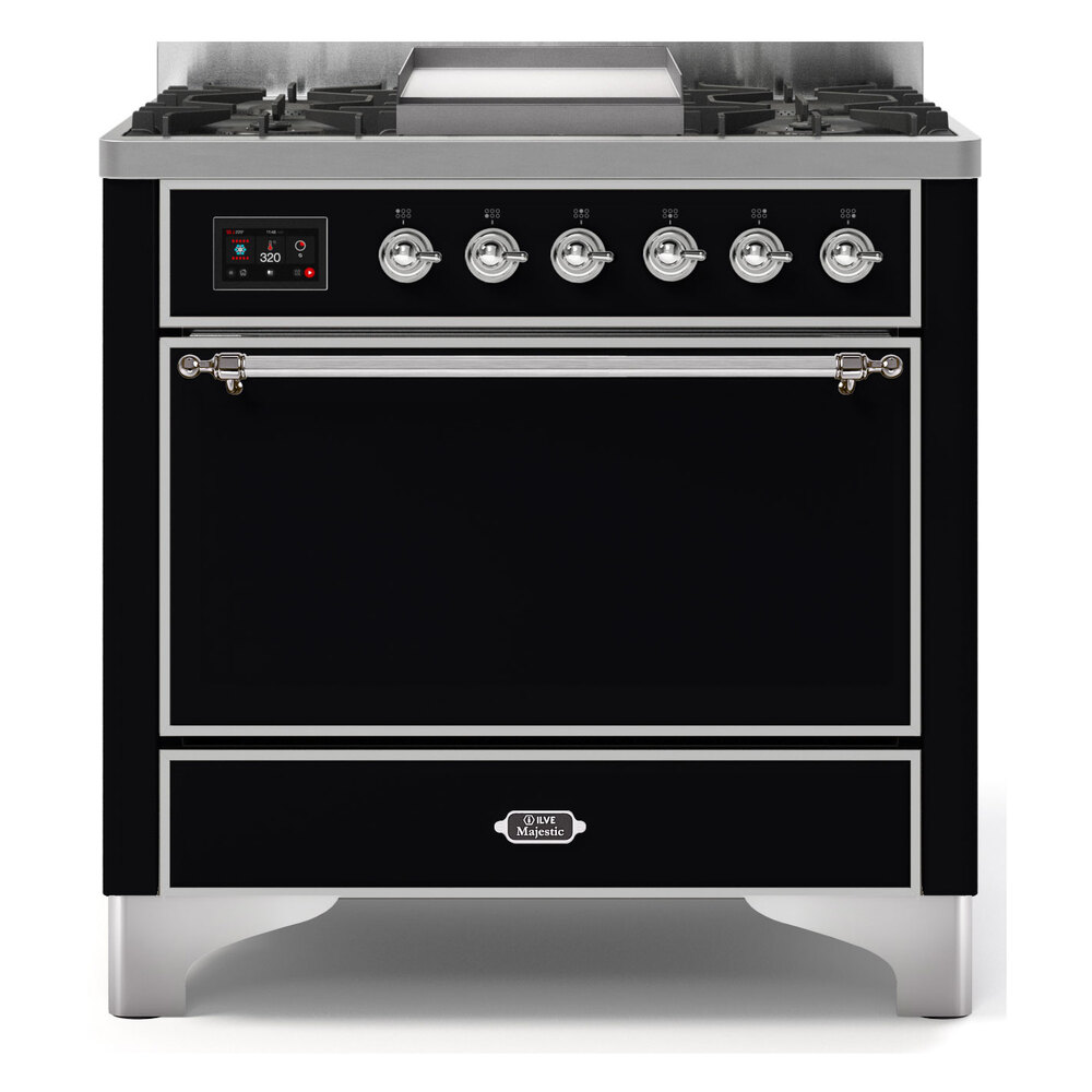 Majestic II Series 36" Dual Fuel Liquid Propane Freestanding Range UM09FDQNS3RALCLP