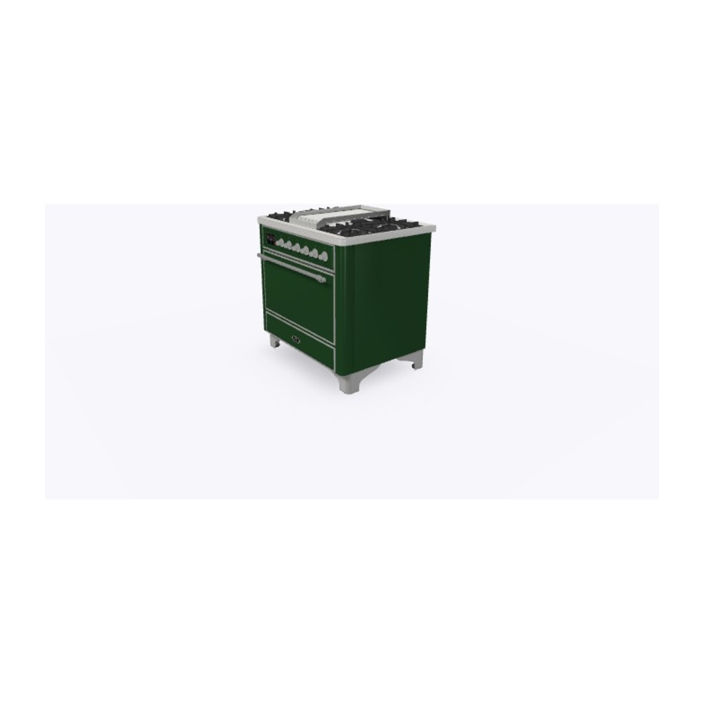 Majestic II Series 36" Dual Fuel Liquid Propane Freestanding Range UM09FDQNS3EGCLP