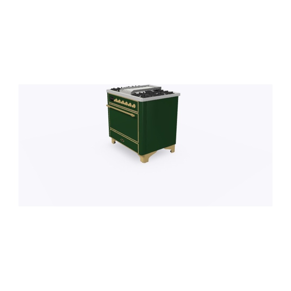 Majestic II Series 36" Dual Fuel Liquid Propane Freestanding Range UM09FDQNS3EGGLP