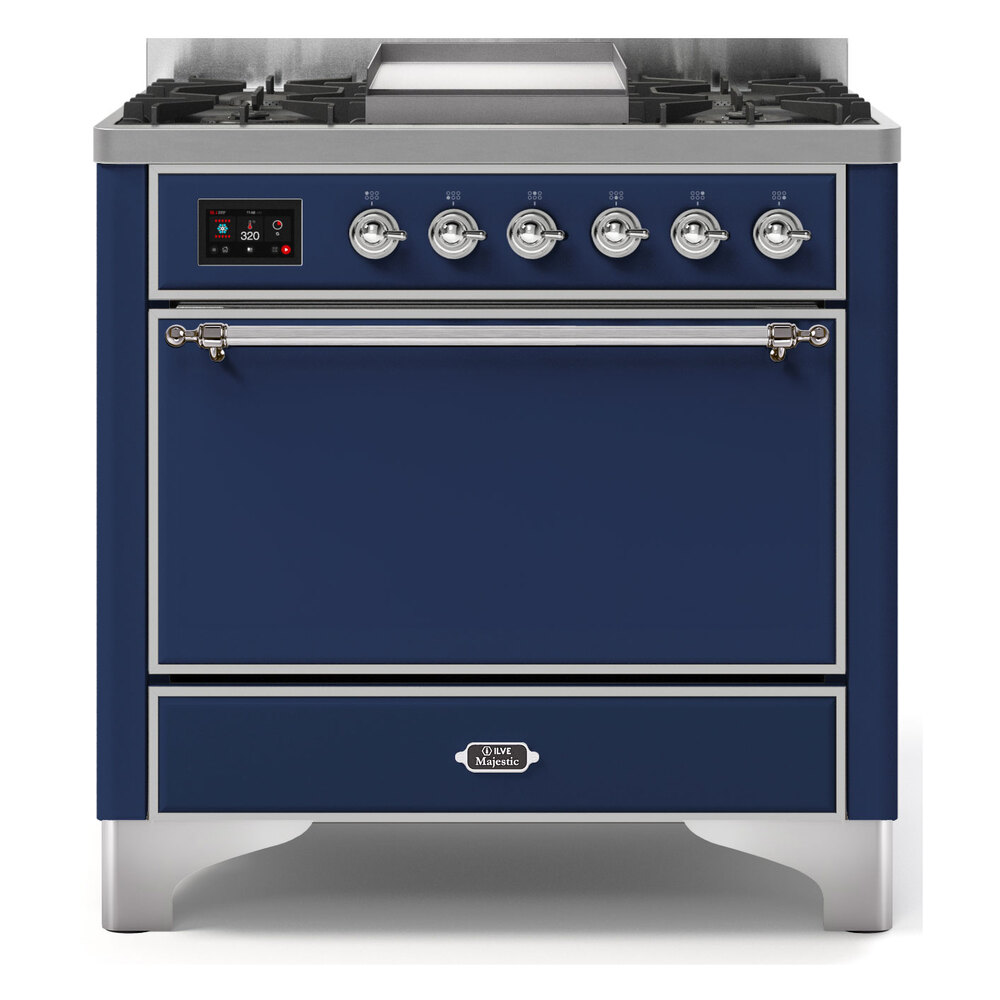Majestic II Series 36" Dual Fuel Liquid Propane Freestanding Range UM09FDQNS3RALCLP