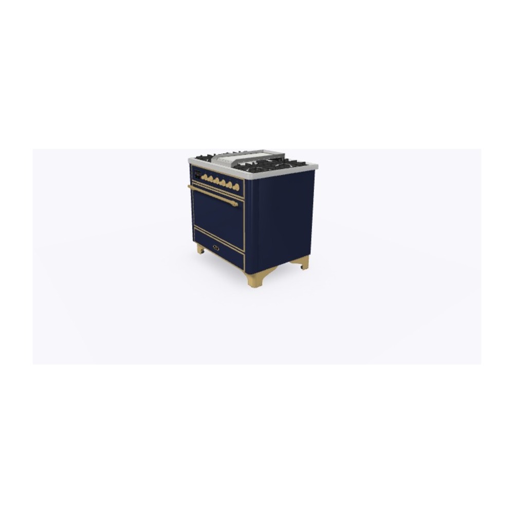 Majestic II Series 36" Dual Fuel Liquid Propane Freestanding Range UM09FDQNS3MBGLP