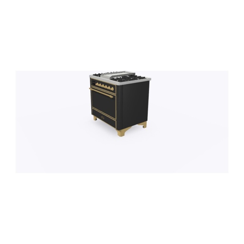 Majestic II Series 36" Dual Fuel Liquid Propane Freestanding Range UM09FDQNS3MGGLP