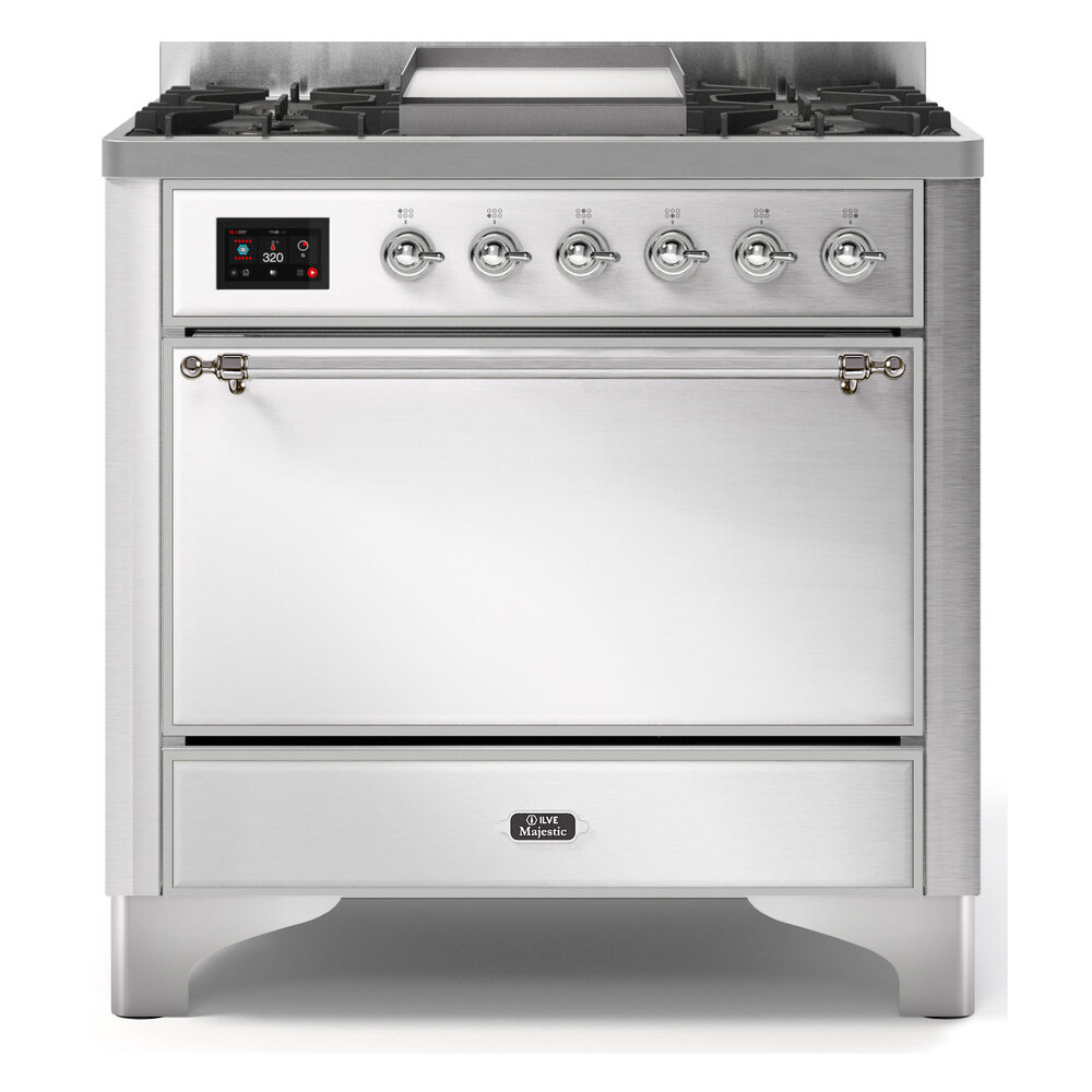 Majestic II Series 36" Dual Fuel Liquid Propane Freestanding Range UM09FDQNS3RALCLP