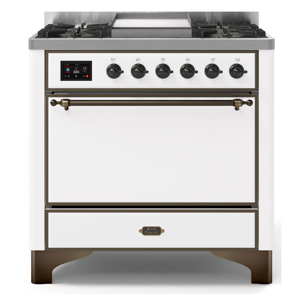 Majestic II Series 36" Dual Fuel Liquid Propane Freestanding Range UM09FDQNS3MBBLP