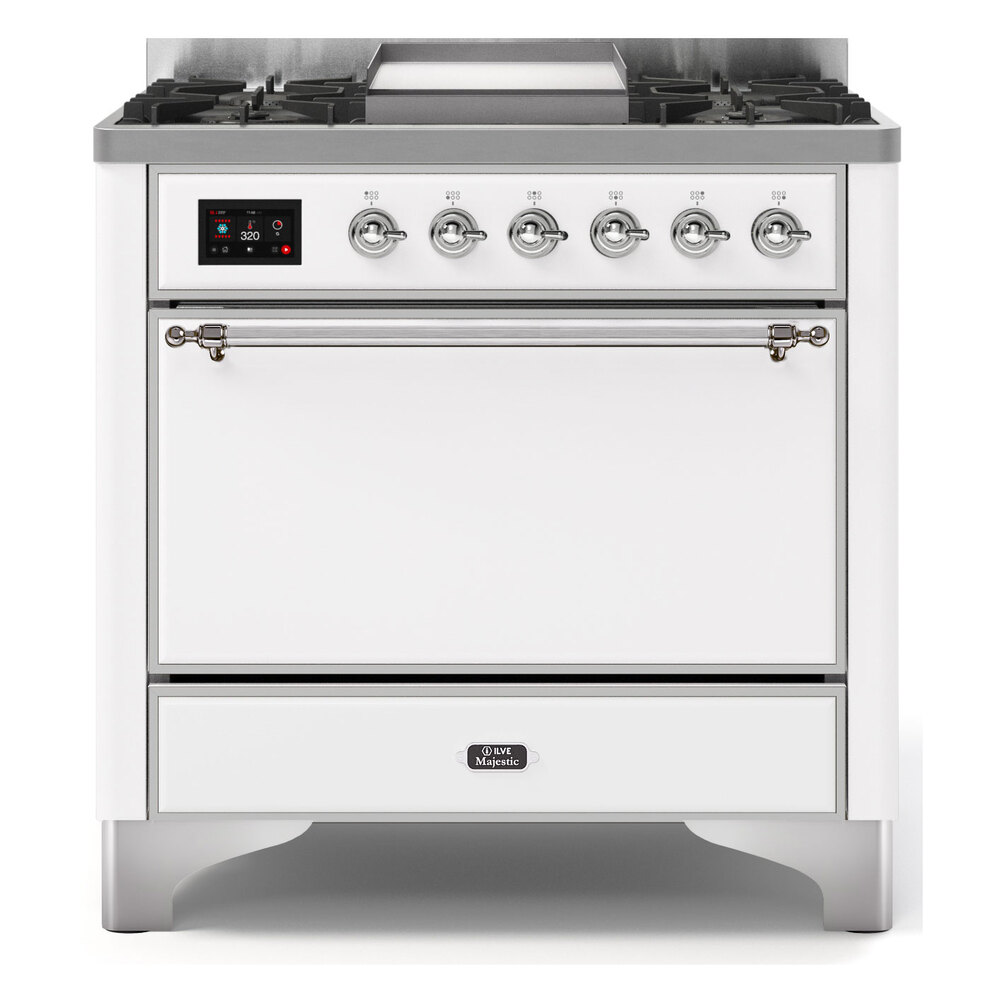Majestic II Series 36" Dual Fuel Liquid Propane Freestanding Range UM09FDQNS3RALCLP