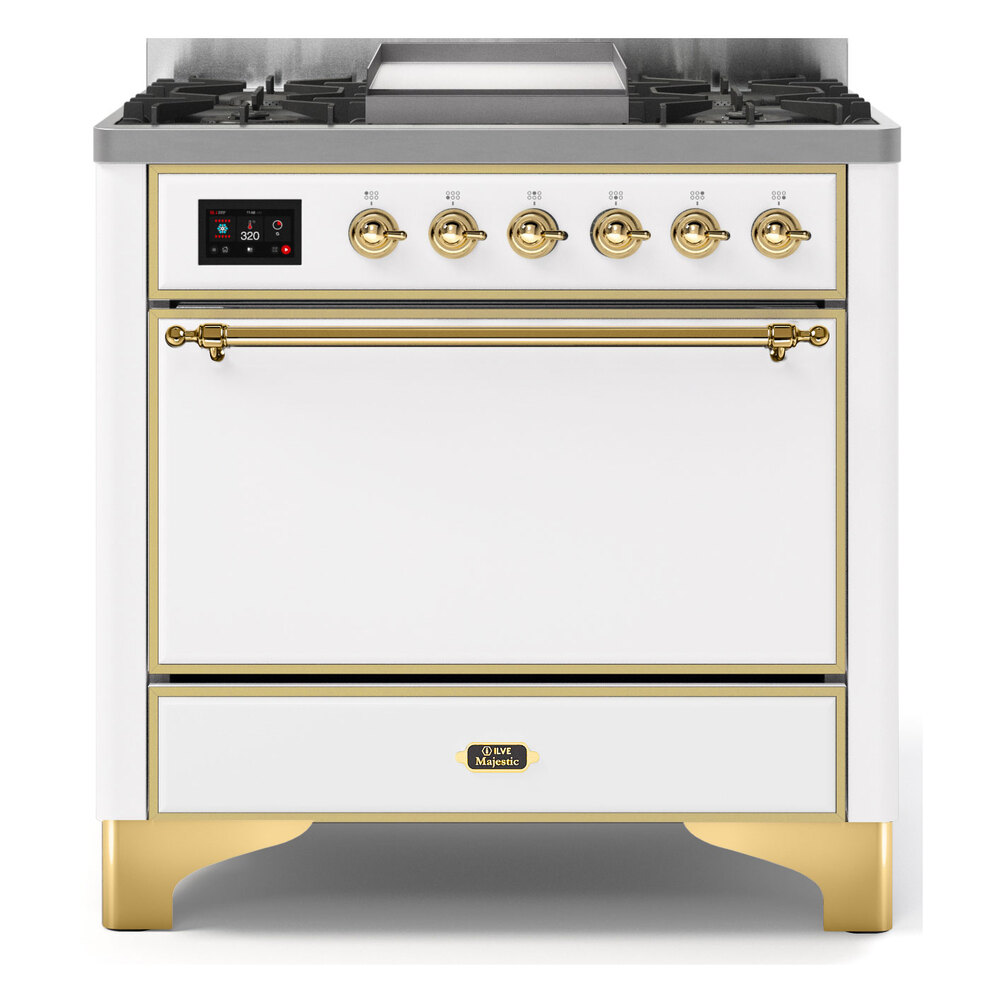 Majestic II Series 36" Dual Fuel Liquid Propane Freestanding Range UM09FDQNS3RALGLP