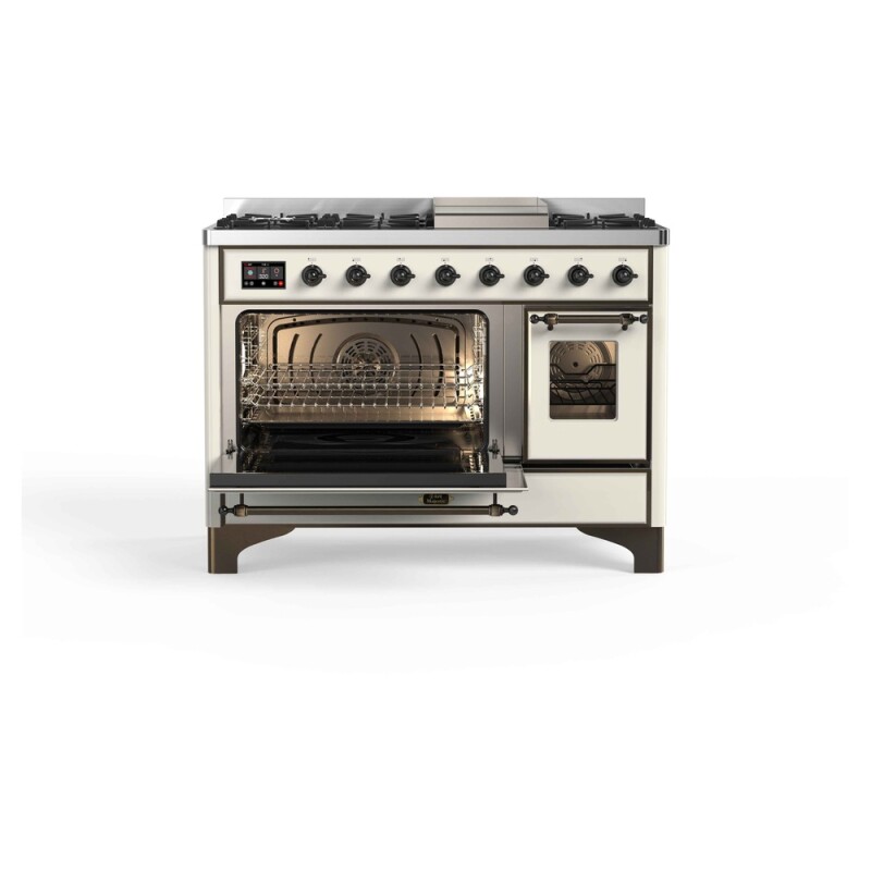 Majestic II Series 48" Dual Fuel Natural Gas Freestanding Range UM12FDNS3AWB