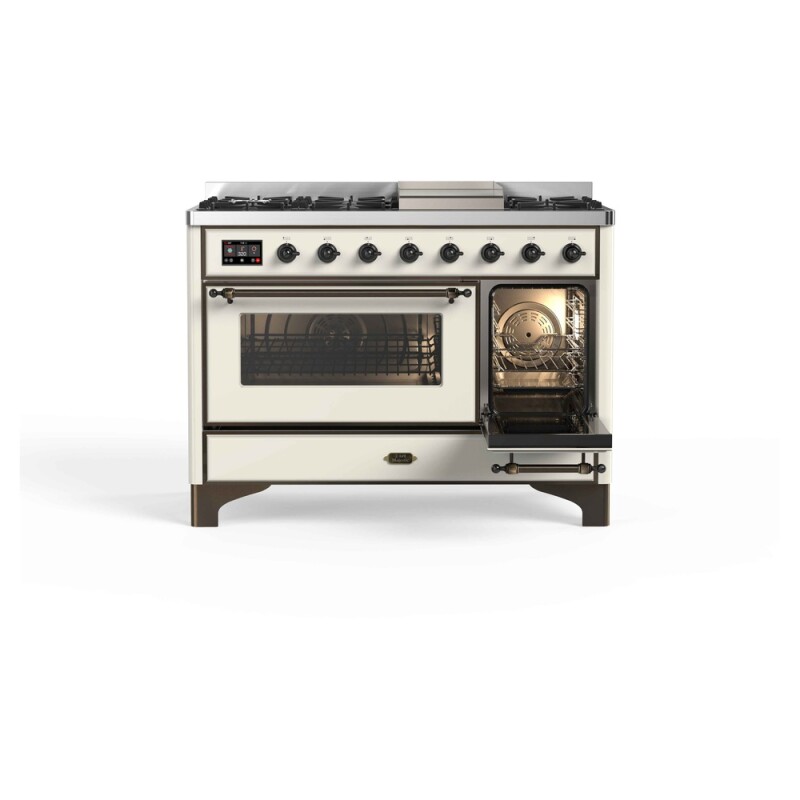 Majestic II Series 48" Dual Fuel Natural Gas Freestanding Range UM12FDNS3AWB