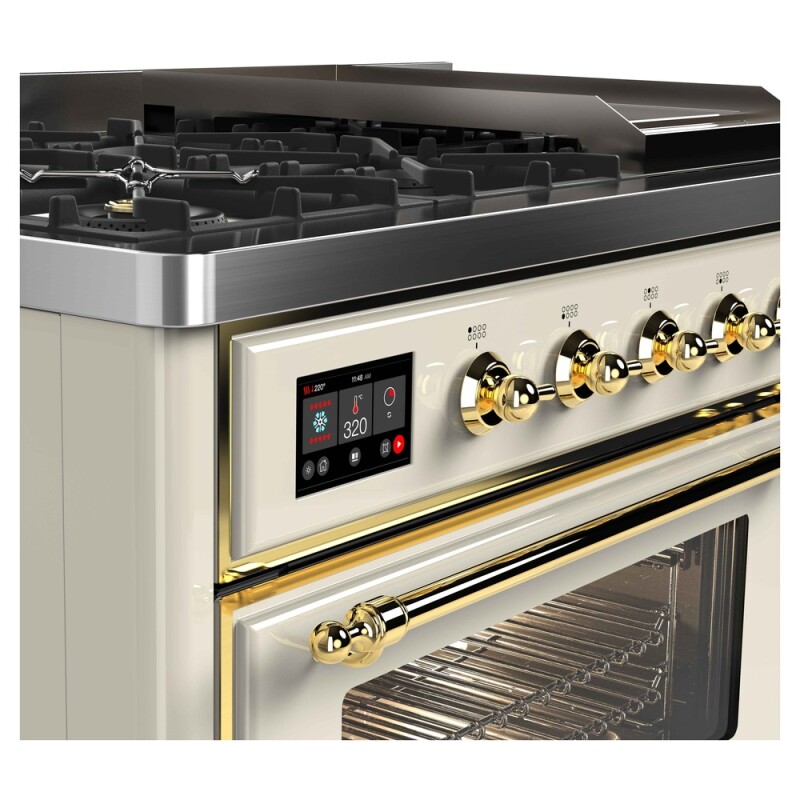 Majestic II Series 48" Dual Fuel Natural Gas Freestanding Range UM12FDNS3AWG