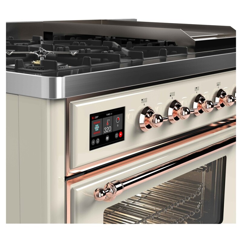 Majestic II Series 48" Dual Fuel Natural Gas Freestanding Range UM12FDNS3AWP