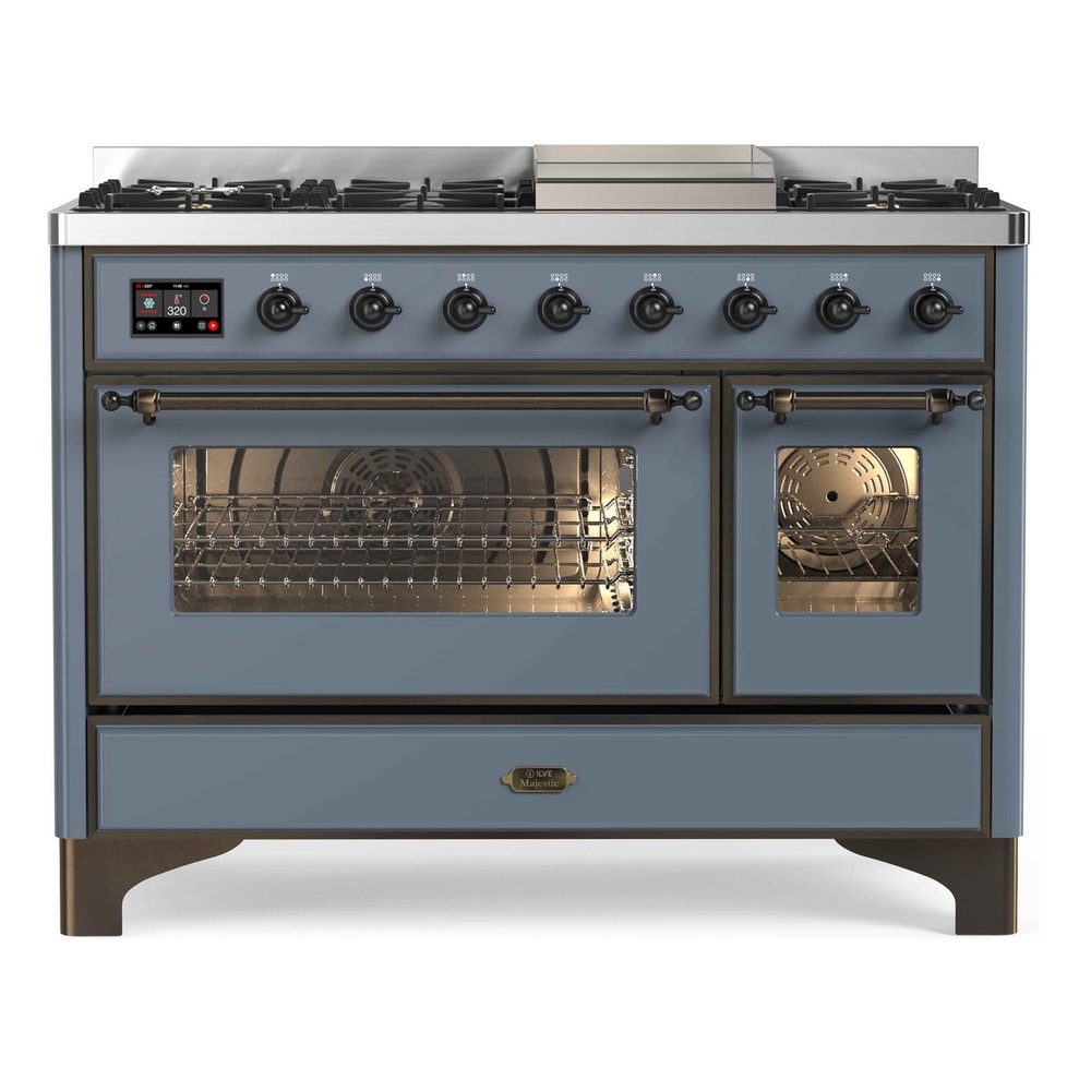 Majestic II Series 48" Dual Fuel Liquid Propane Freestanding Range UM12FDNS3SSBLP