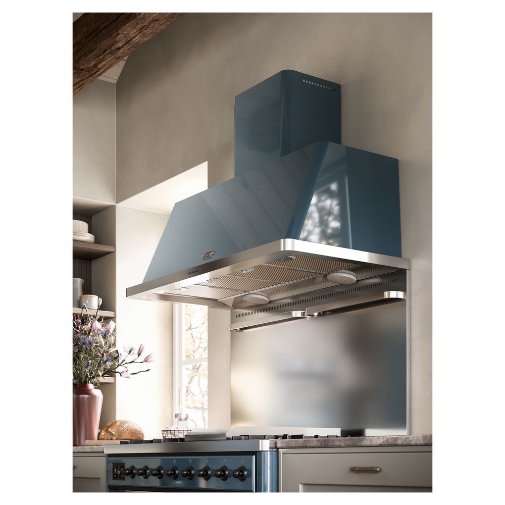 Majestic II Series 48 inch Freestanding Dual Fuel Range with Natural Gas, 8 Sealed Brass Burners, Double Ovens, 5.02 cu. ft. Total Oven Capacity, Griddle, Convection Oven, Continuous Grates,  UM12FDNS3BGB