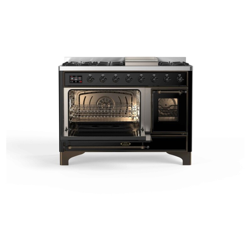 Majestic II Series 48" Dual Fuel Natural Gas Freestanding Range UM12FDNS3BKB