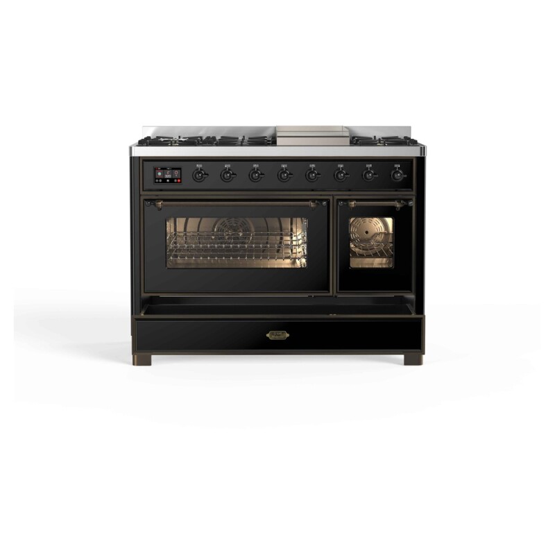 Majestic II Series 48" Dual Fuel Natural Gas Freestanding Range UM12FDNS3BKB