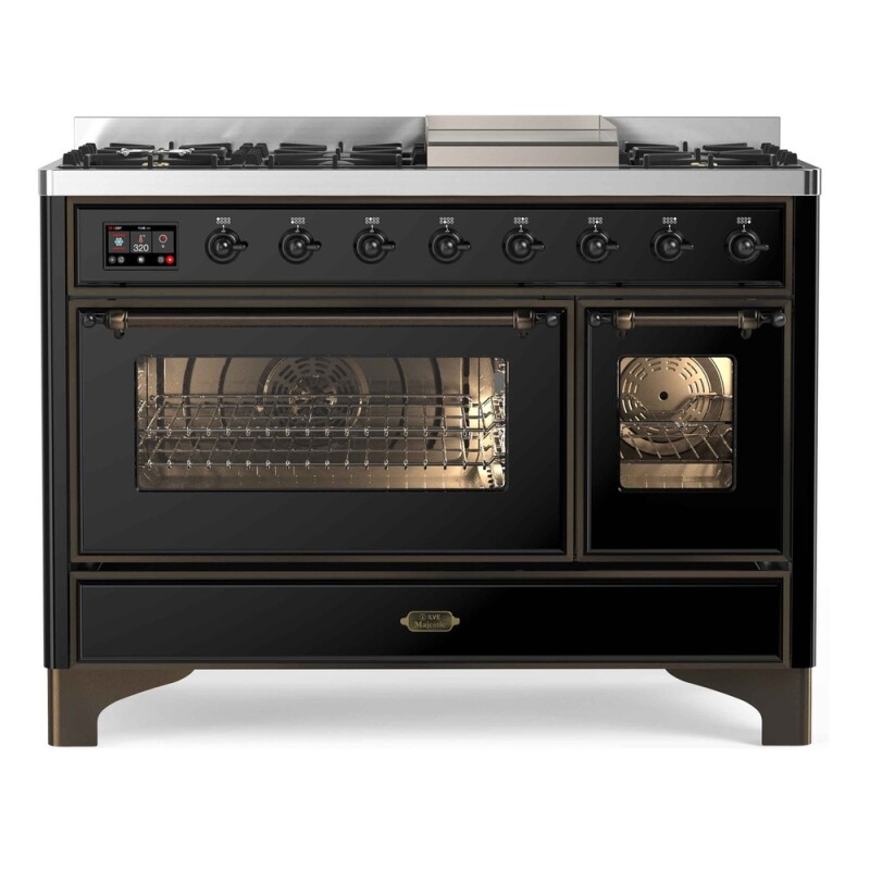 Majestic II Series 48" Dual Fuel Liquid Propane Freestanding Range UM12FDNS3SSBLP