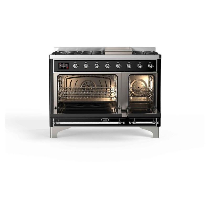 Majestic II Series 48" Dual Fuel Natural Gas Freestanding Range UM12FDNS3BKC