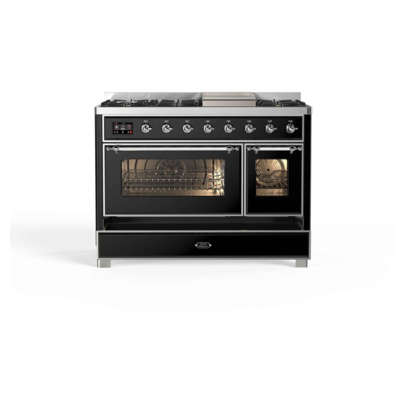 Majestic II Series 48" Dual Fuel Natural Gas Freestanding Range UM12FDNS3BKC