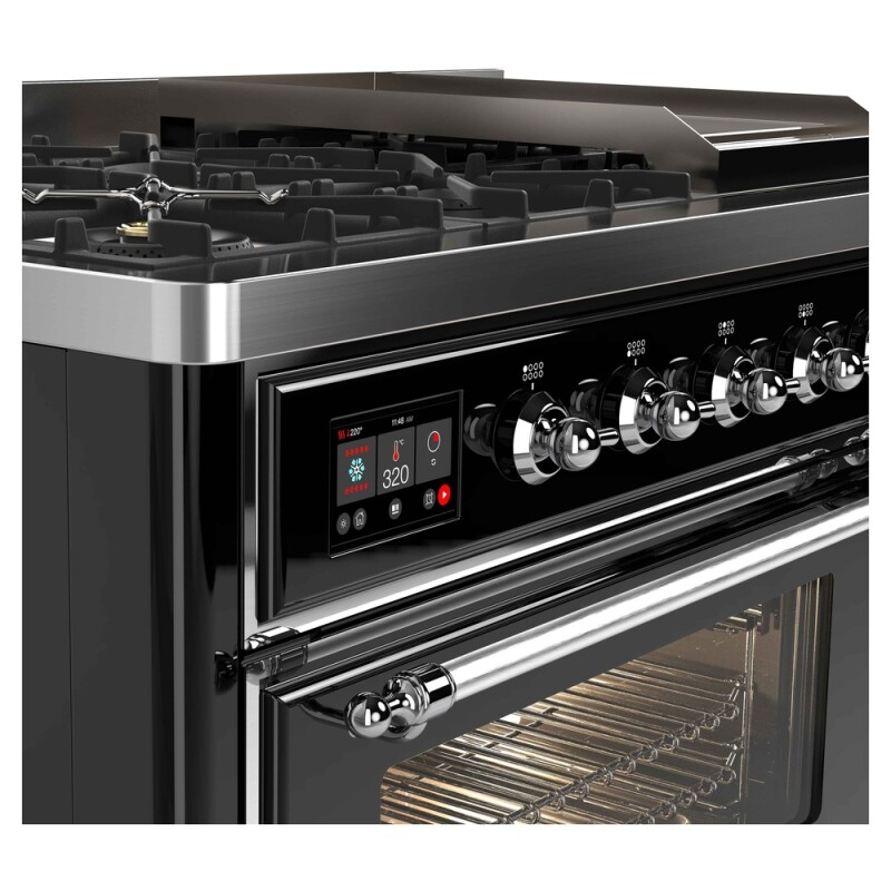 Majestic II Series 48" Dual Fuel Natural Gas Freestanding Range UM12FDNS3BKC