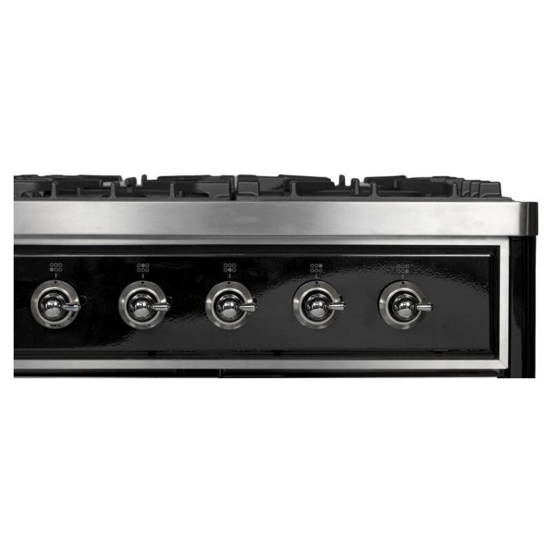 Majestic II Series 48" Dual Fuel Natural Gas Freestanding Range UM12FDNS3BKC