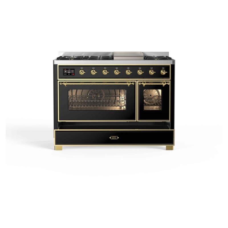 Majestic II Series 48" Dual Fuel Natural Gas Freestanding Range UM12FDNS3BKG