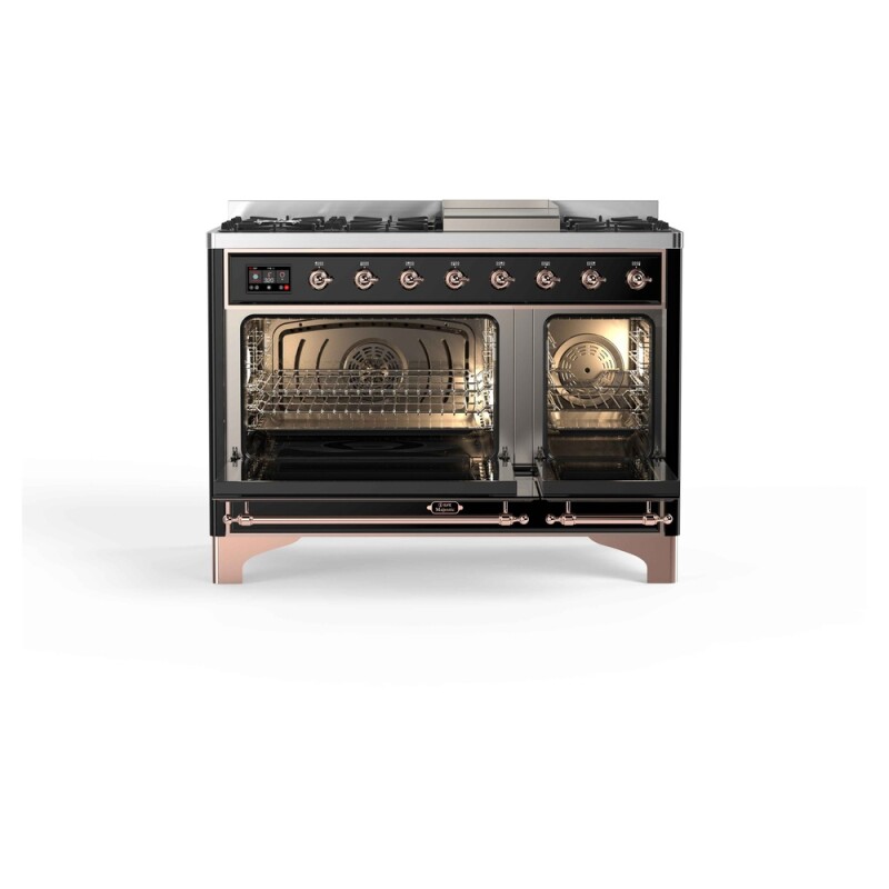 Majestic II Series 48" Dual Fuel Natural Gas Freestanding Range UM12FDNS3BKP