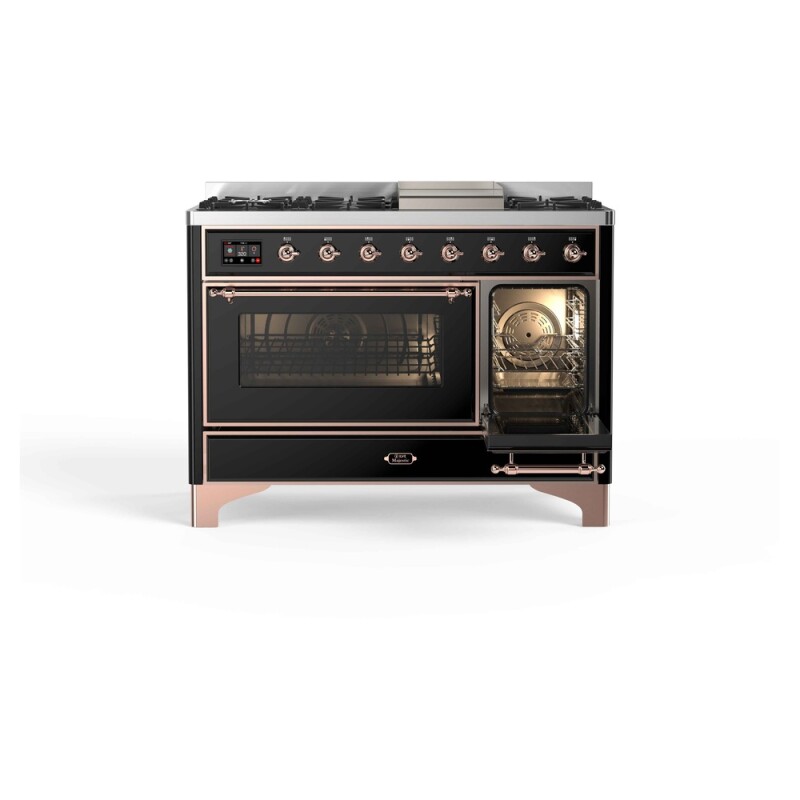 Majestic II Series 48" Dual Fuel Natural Gas Freestanding Range UM12FDNS3BKP