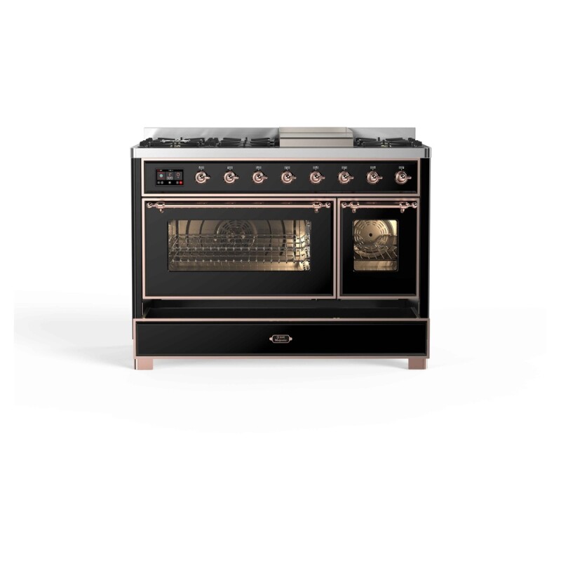 Majestic II Series 48" Dual Fuel Natural Gas Freestanding Range UM12FDNS3BKP