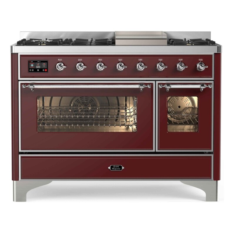 Majestic II Series 48" Dual Fuel Natural Gas Freestanding Range UM12FDNS3BUC