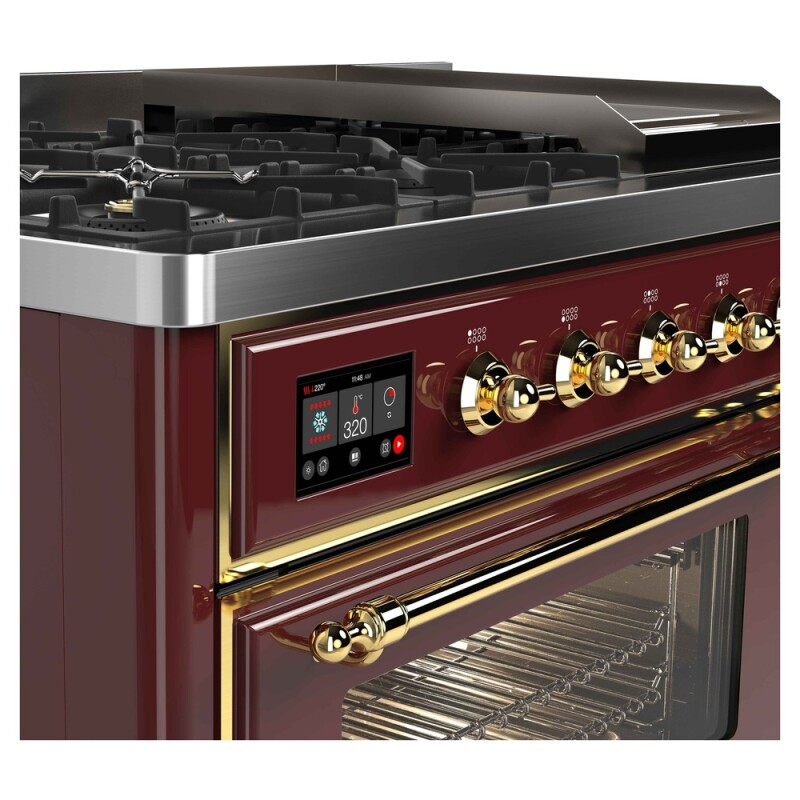 Majestic II Series 48" Dual Fuel Liquid Propane Freestanding Range UM12FDNS3BUGLP