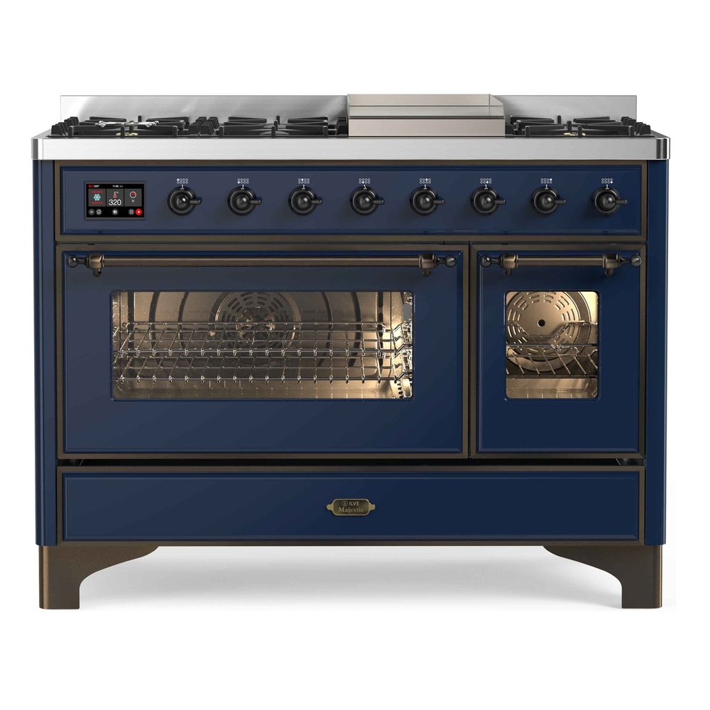 Majestic II Series 48" Dual Fuel Liquid Propane Freestanding Range UM12FDNS3SSBLP