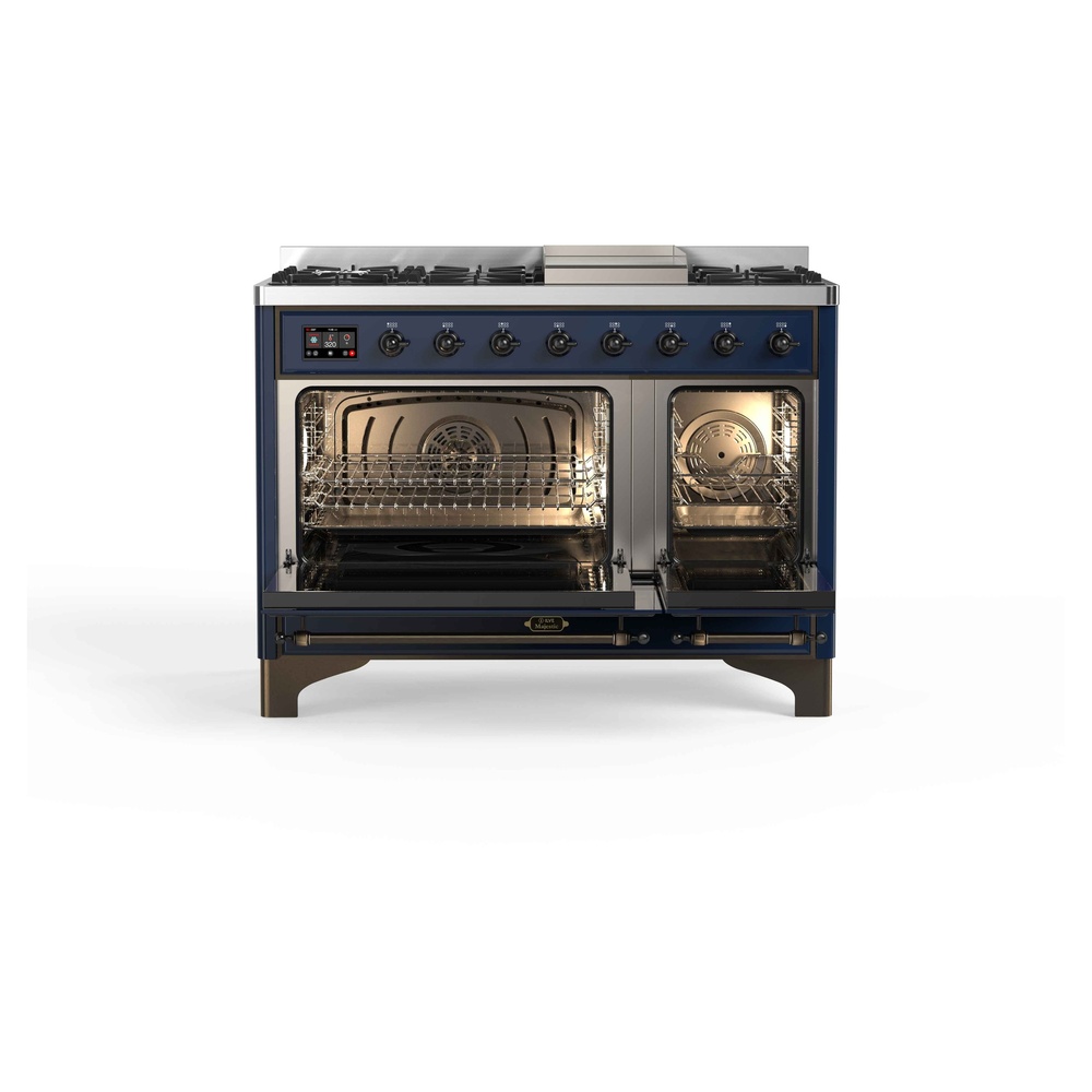 Majestic II Series 48" Dual Fuel Natural Gas Freestanding Range UM12FDNS3MBB