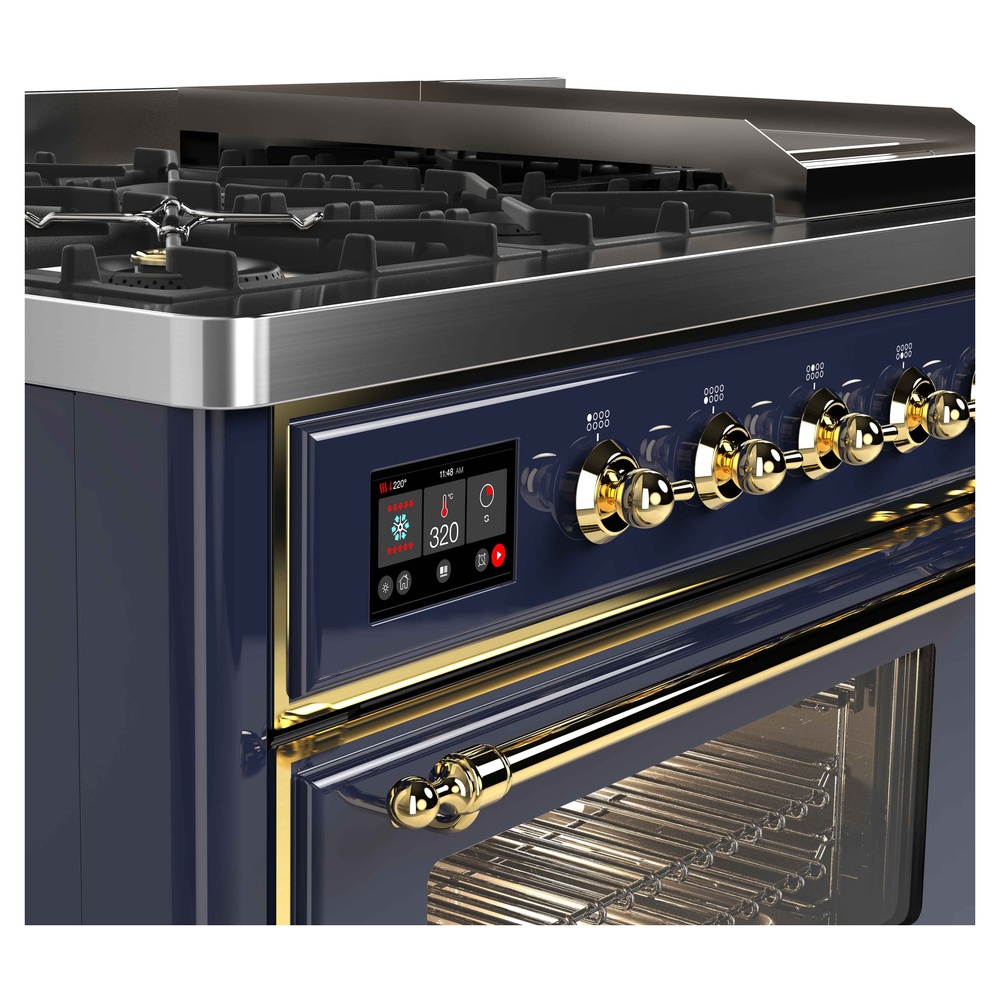 Majestic II Series 48" Dual Fuel Natural Gas Freestanding Range UM12FDNS3MBG