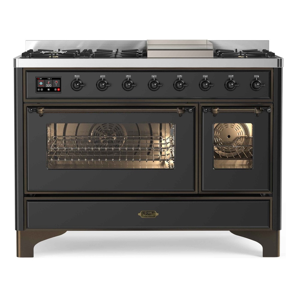 Majestic II Series 48" Dual Fuel Liquid Propane Freestanding Range UM12FDNS3SSBLP