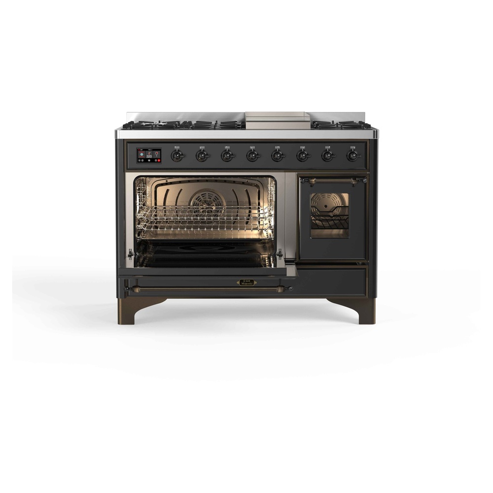 Majestic II Series 48" Dual Fuel Liquid Propane Freestanding Range UM12FDNS3MGBLP