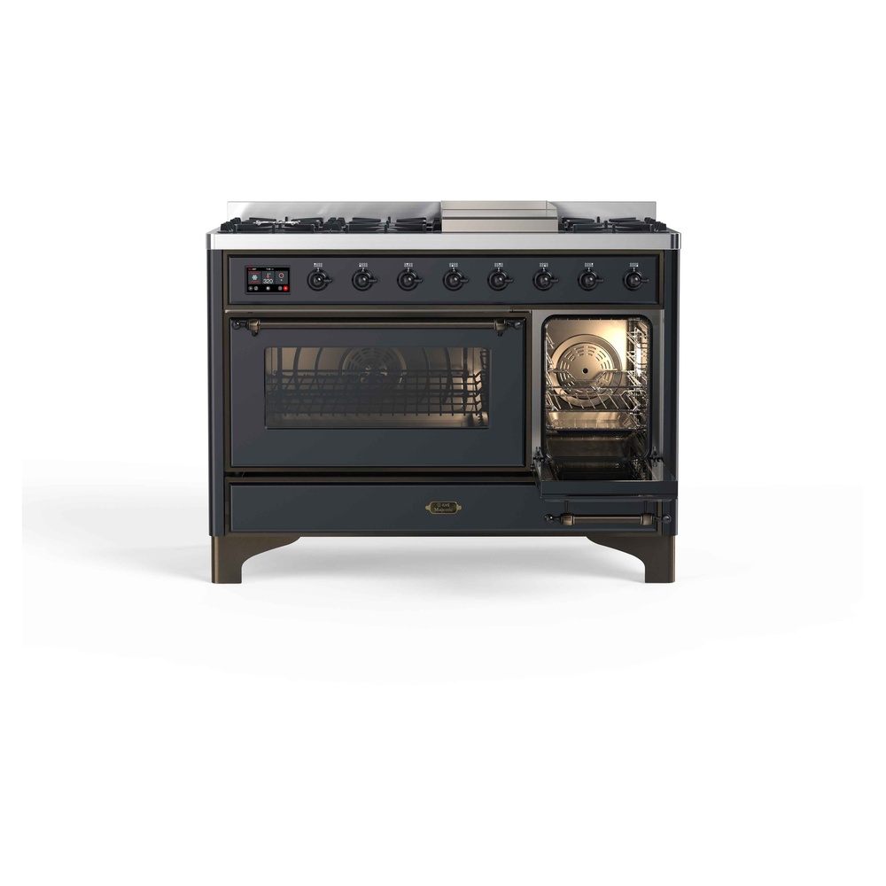Majestic II Series 48" Dual Fuel Liquid Propane Freestanding Range UM12FDNS3MGBLP