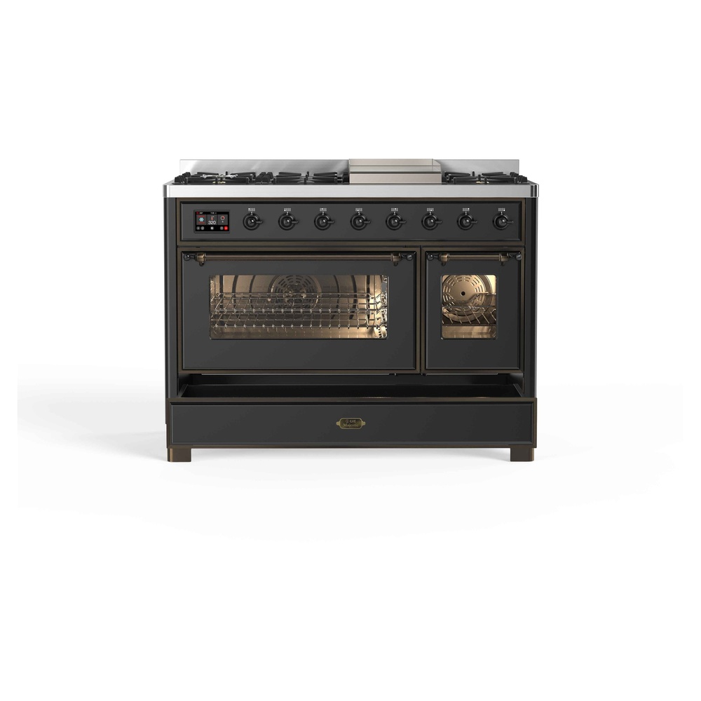 Majestic II Series 48" Dual Fuel Liquid Propane Freestanding Range UM12FDNS3MGBLP