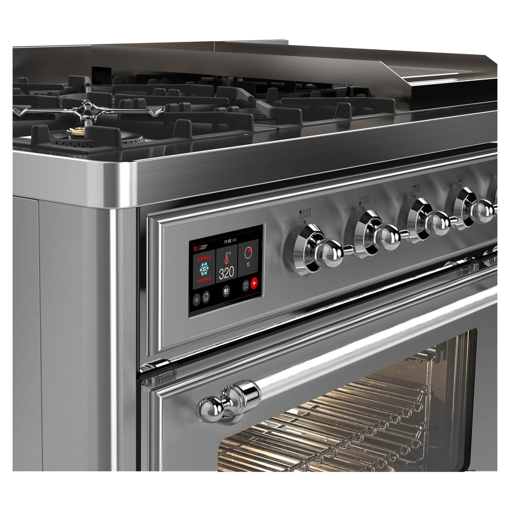 Majestic II Series 48" Dual Fuel Natural Gas Freestanding Range UM12FDNS3SSC