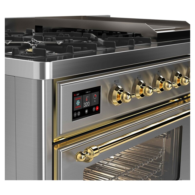 Majestic II Series 48" Dual Fuel Natural Gas Freestanding Range UM12FDNS3SSG