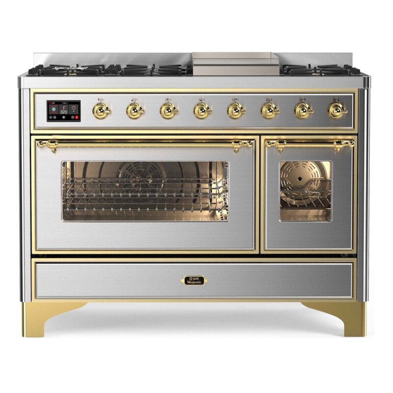 Majestic II Series 48" Dual Fuel Liquid Propane Freestanding Range UM12FDNS3MGGLP