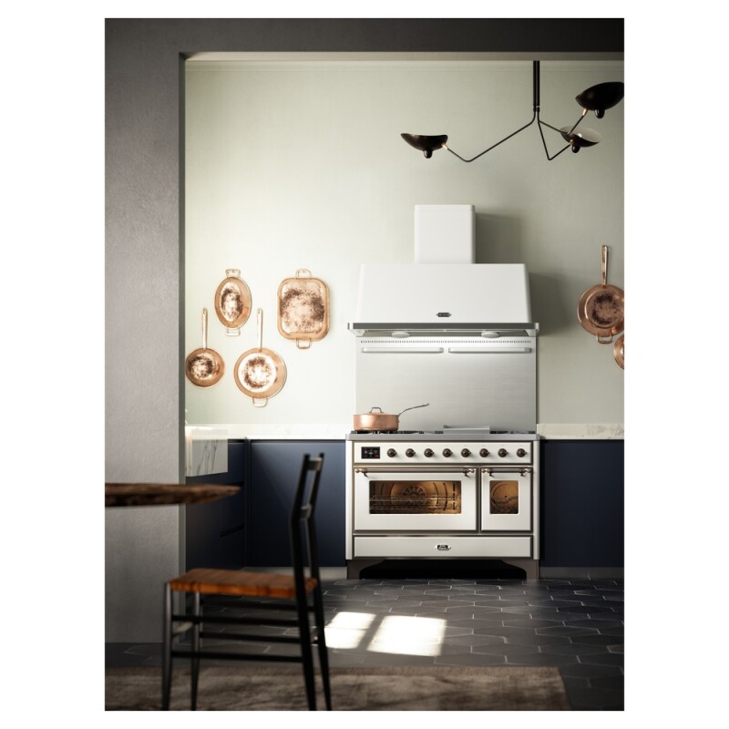 Majestic II Series 48" Dual Fuel Natural Gas Freestanding Range UM12FDNS3WHB