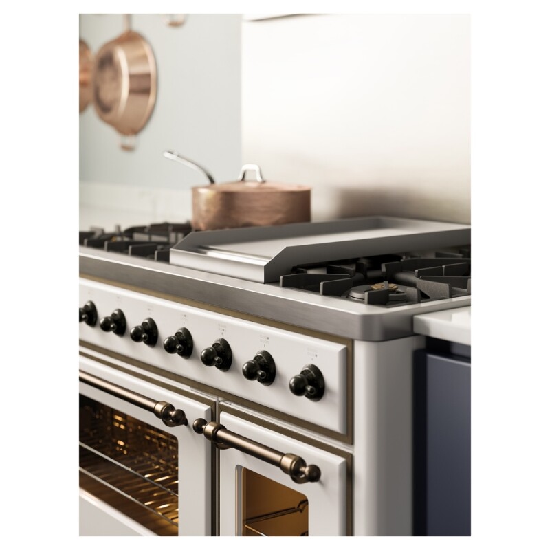 Majestic II Series 48" Dual Fuel Natural Gas Freestanding Range UM12FDNS3WHB