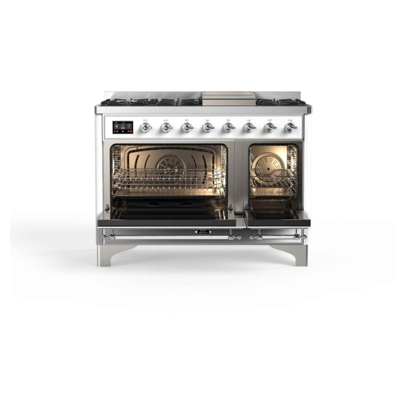 Majestic II Series 48" Dual Fuel Natural Gas Freestanding Range UM12FDNS3WHC