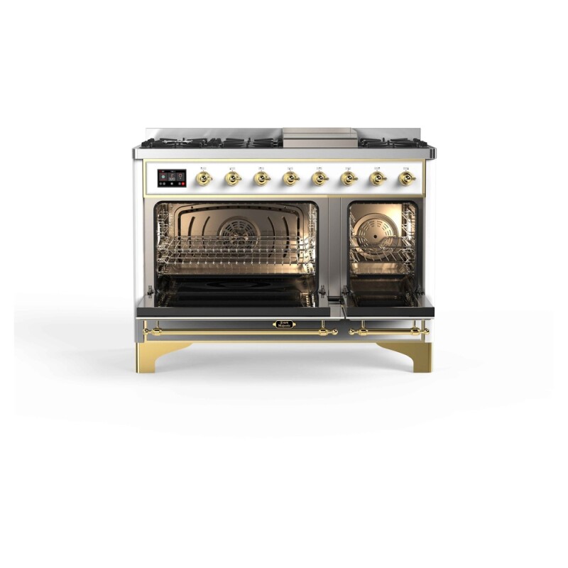 Majestic II Series 48" Dual Fuel Natural Gas Freestanding Range UM12FDNS3WHG