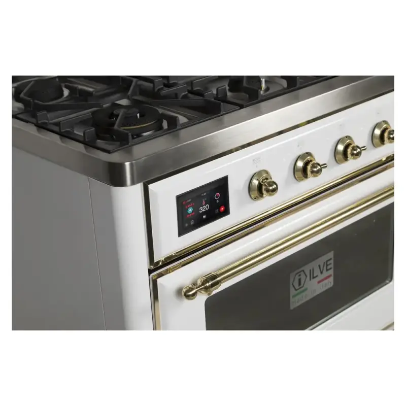 Majestic II Series 48" Dual Fuel Natural Gas Freestanding Range UM12FDNS3WHG